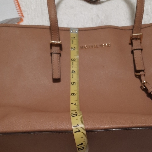 Michael Kors Brown Leather Tote - Picture 8 of 15